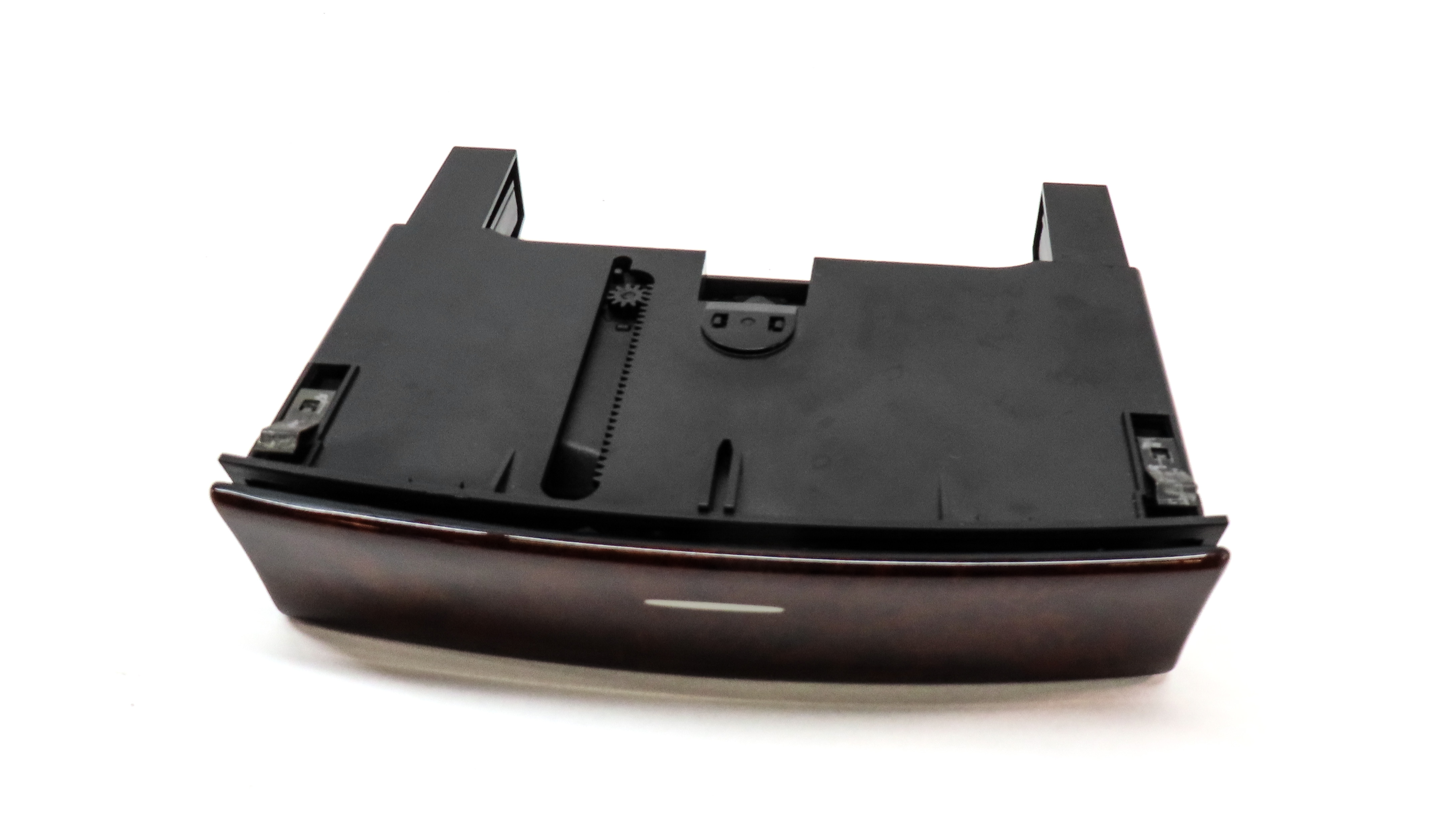 2006 PORSCHE CAYENNE S (955) REAR CENTER CONSOLE CUP HOLDER (DARK WOOD TRIM) — exact item pictured